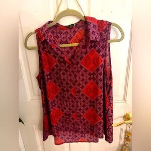 Reddish maroon sleeveless blouse by Cotton On